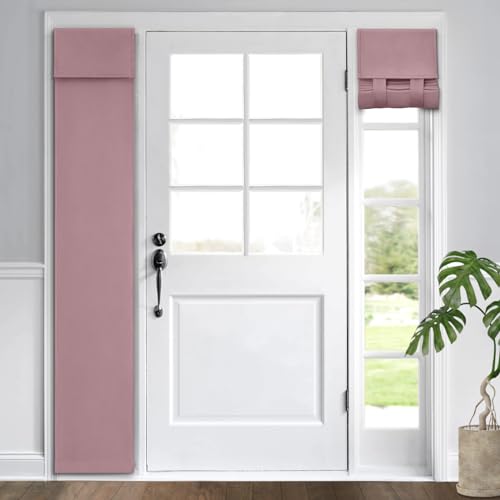 HOMEIDEAS Blackout Door Curtains
