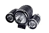 Y.O.S - SuperBright Rechargeable Bicycle Headlight - 1480 Lumen | WaterProof | Black Aluminum | XM-l T6 LED | Sealed Battery Pack - 8800 Mah Long Life - up to 6 hours | Head light for Outdoor Sports