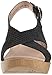 Dansko Women's Jacinda Flat Sandal, Black Nubuck, 40 EU/9.5-10 M US