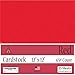 Clear Path Paper - Red Cardstock - 12 x 12 inch - 65Lb Cover - 25 Sheets