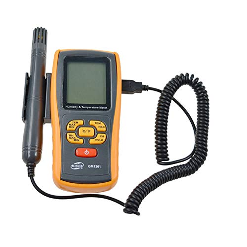 PinShang Digital LCD Thermo-Hygrometer Portable Hygrometer Thermometer GM1361 2.5 Inch Separate Temperature Humidity Monitor Gauge for Daily Life Industry Agriculture