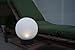 Britta Products Solar Garden Globe LED Centerpiece Table Light, Rattan Base