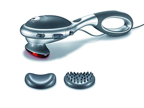 Beurer MG 70 Infrarot Massagegerät, Klopfmassage, zur Massage von Rücken, Nacken, Arme, Beine, zwei verschiedene Aufsätze, Infrarotwärmefunktion, (1er