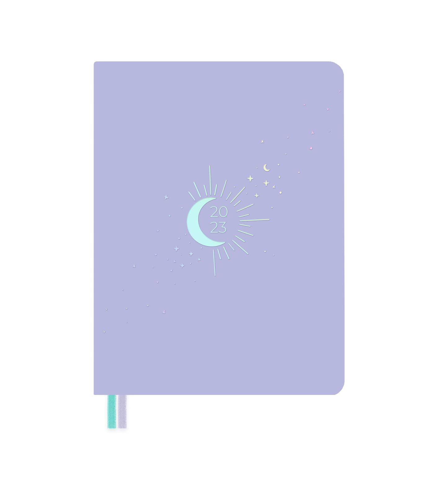 Takenote - Calendar January 2023 December 2023 - Day Page - Size 15 x 21 cm (A5) - Bilingual: Spanish - English - Moon