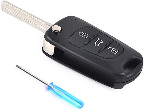 Replacement Hyundai Key Fob, MIKKUPPA Key Shell Case Cover with Screwdriver - for Hyundai i10, i20, i30, ix20, ix35, i40 (Pack of 2)