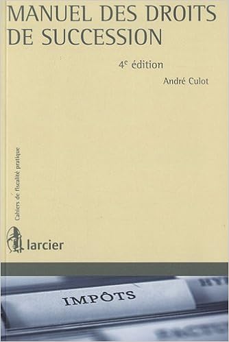 Manuel Des Droits De Succession Amazoncouk André Culot - 