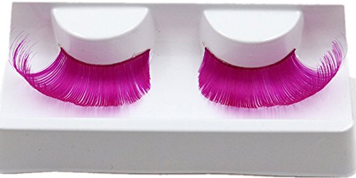 HiiBaby INSTANT GLAM LONG THICK FEATHER FALSE EYELASHES! FANCY DRESS PARTY FESTIVAL (Purple)