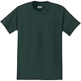 Joe's USA Mens Pocket Tees Heavyweight 6.1-Ounce Pocket T-Shirts - Regular, Big and Tall Sizes