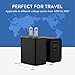 Wall Charger, ElleSye 2-Pack 2.1A/5V Dual Port USB Wall Charger Adapter Quick Charger Plug for Apple iPhone X / 8 / 8 Plus, iPad, Samsung Galaxy, HTC Nexus Moto Blackberry, Bluetooth Speaker Headset