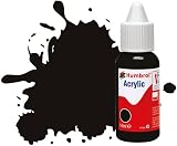 Humbrol Model Paint DB0085 No 85 Black Satin 14ml Acrylic Hobby Paint