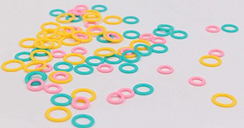 Stitch Markers for Crocheting - LeBeila Plastic Knitting Markers Rings Smooth Crochet Stitch Marker Ring Assorted Knitting Counters Needle Clip Small, Medium & Large (120, Mixed)