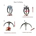 B1ST Grappling Hook Upgraded with 3 Folding Sawtooth Claws Lightweight Collapsible SUS304 Spring Steels Anchor Outdoor Gravity Carabiner Load 380Kg for Climbing, Hiking, or Tree Limb Removal