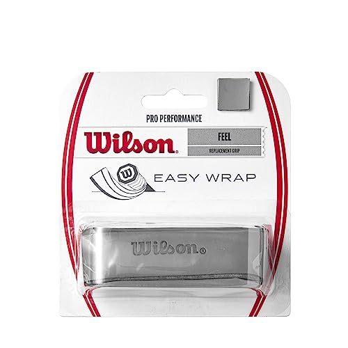 Wilson(ウイルソン) テニス バドミントン グリップテープ SHIFT PRO PERFORMANCE GRIP (シフト プロパフォーマンス グリップ) 1個入り グレー WR8438701001