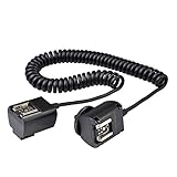 Godox TTL Off Camera Hot Shoe Flash Sync Cable Cord for Canon Speedlite + CEARI Microfiber Clean Cloth