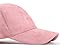 JOOWEN 6 Panel Faux Suede Leather Classic Adjustable Baseball Cap (Dark Pink)
