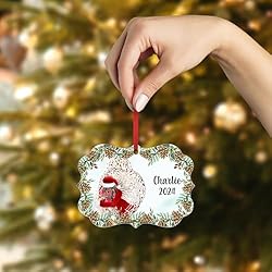 White Wyandotte Chicken Christmas Ornament 2024