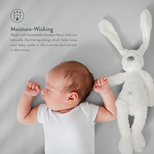 TAFTS Bamboo Crib Sheet Fitted, Girls Boys & Unisex 100 Organic Bamboo