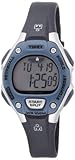 Timex Women's T5K409 Ironman 30-Lap Traditional Silver and Blue Case Resin Strap Sports Watch