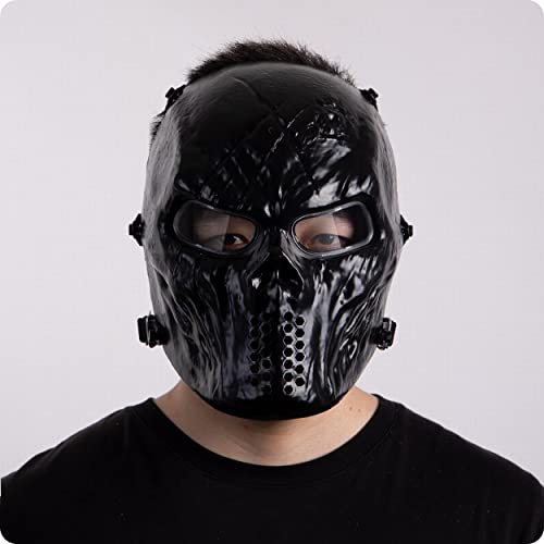 OutdoorMaster Full Face Airsoft Mask with Metal Mesh Eye Protection