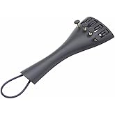 MILISTEN Violin Tailpiece with Fine Tuner Tailgut Cord Upgrade Replacement Partfor 4/4 size Violin Enhanced Tuning Stability
