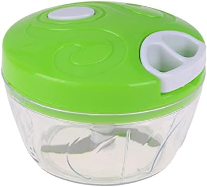 Manual Food Chopper Household Vegetable Chopper Shredder Multifunction Food Processor Meat Machine Crusher Blender Green