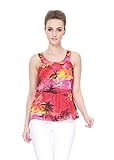 Hawaii Hangover Women's Hawaiian Tank Top in Sunset Red