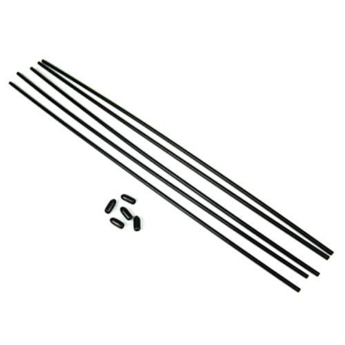 TEKNO RC LLC Antenna Tube, Universal Caps (5)