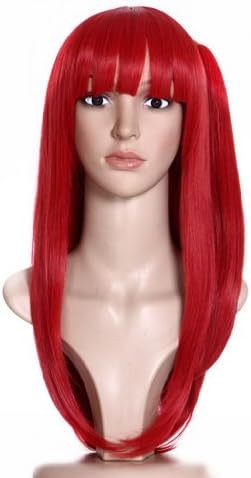 Anangelhair Hair Cap Japanese Anime Cosplay Wig Rose Red