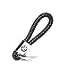 Hongyingcar Hand Made Leather Rope Weaving Keychain Car Key Pendant for BMW(Black)