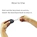 Black Smart Emergency Personal Alarm Key Chain for Women,Kids,Girls,Superior,Explorer Bag Decoration Self Defense Electronic Device with 120 Decibel Suitable