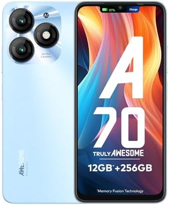 itel A70 (4GB RAM, 256GB ROM) Upto 12GB RAM with Memory Fusion