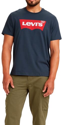 Graphic Set-in Neck T-Shirt, Dress Blues, M Hombre