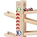 WOOKA Wooden Race Track Car Ramp Racer with 4 Mini Cars First Wood Toy for Toddlers, 1 2 Years Old Boys and Girls