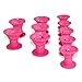 EZGO 20 Pieces Magic Hair Care Curler No Clip Silicone Soft Hair Style Roller, Pink