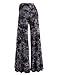 Made By Johnny MBJ WB1060 Womens Chic Tie Dye Palazzo Pants XL Black