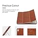 iVAPO iPad Pro 10.5 Case Pencil Holder Auto Sleep Wake Smart Case Vintage Leather Folio Tri-fold Stand Cover for iPad Pro 10.5 inch 2017 Brown PU Leather