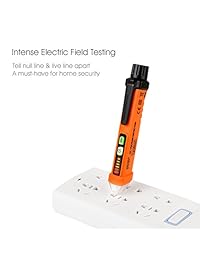 Bolígrafo de comprobación de voltaje de tiempo limitado, sin contacto con la linterna LED 12 V a 1000 V de doble rango para una aplicación amplia.