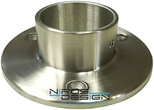 Pared/suelo Brida para tubos de 42,4 mm de diámetro de brida AISI304