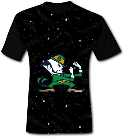 Printed Fighting Irish Stylish Sports Fitness Men's Round Neck Short Sleeve T-Shirt M