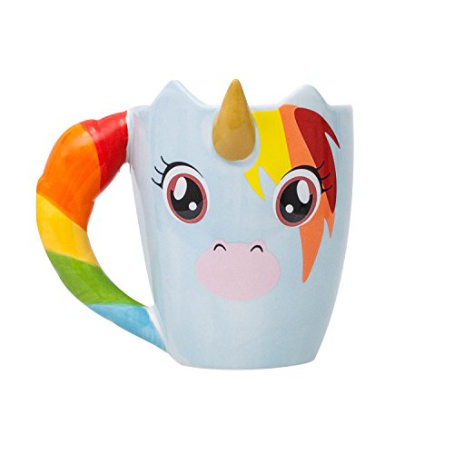 Thumbs Up Unicorn Mug, Multicolor