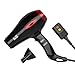 1875W Salon Hair Dryer Negative Ionic Blow Dryer with Air Flow Nozzle 2 Speed and 3 Heat Settings Professional AC motor,Black