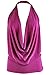 Ollie Arnes Women's Casual Lightweight Sleeveless Halter Neck Jersey Tank Top