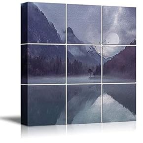 Calm Lake Home Artwork for Living Room Bedroom