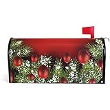 WOOR Christmas Tree Decoration Red Magnetic Mailbox Cover Standard Size-18