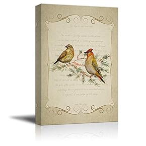 Feather and Animals Home Artwork for Living Room Bedroom