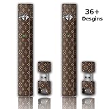Trendiees 2 Pack - Juul Skin Wrap Vinyl Sticker Decal | JUUL Charger Skin & Prep Pad - Brown