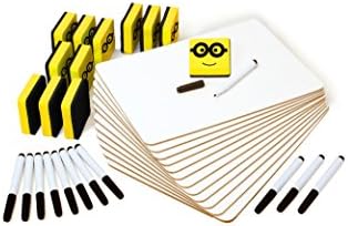 Dry Erase boards | Dry Erase Lap Boards Set of 12 Markers Erasers. Perfect For In The Classroom or Office