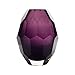 CASAMOTION Home Decor Accent Vase Diamond Shape Solid Color Hand Blown Art Glass Vase, Violet