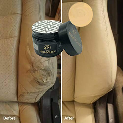 Uplord Leather Repair Cream,Color Repair Paste Shoe Cream Leather Polish Coloring Agent Stain Wax,No Toxic (A)