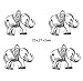 18pcs Mixed Animal Elephant Charms Pendant for DIY Jewelry Making Handmade Bracelet Necklace Key Chain Bag Accessories (18pcs)